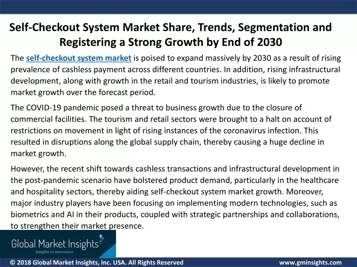 self checkout system market share trends