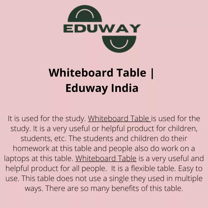 whiteboard table eduway india