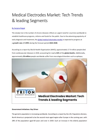 Global Medical Electrodes Market | Global Opportunities