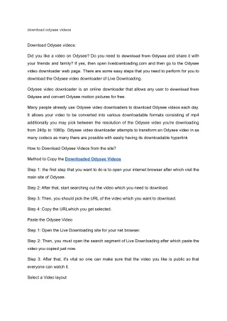 Download Odysee videos.docx