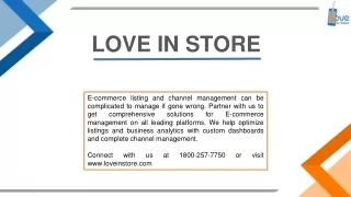 E-commerce listing and channel management