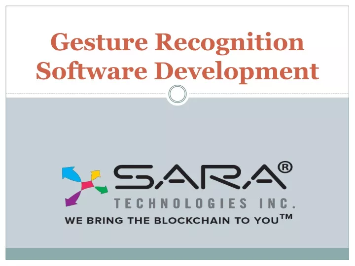 gesture recognition software development