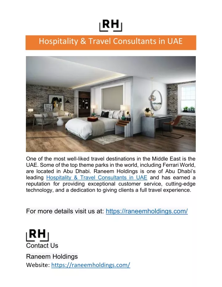 hospitality travel consultants in uae