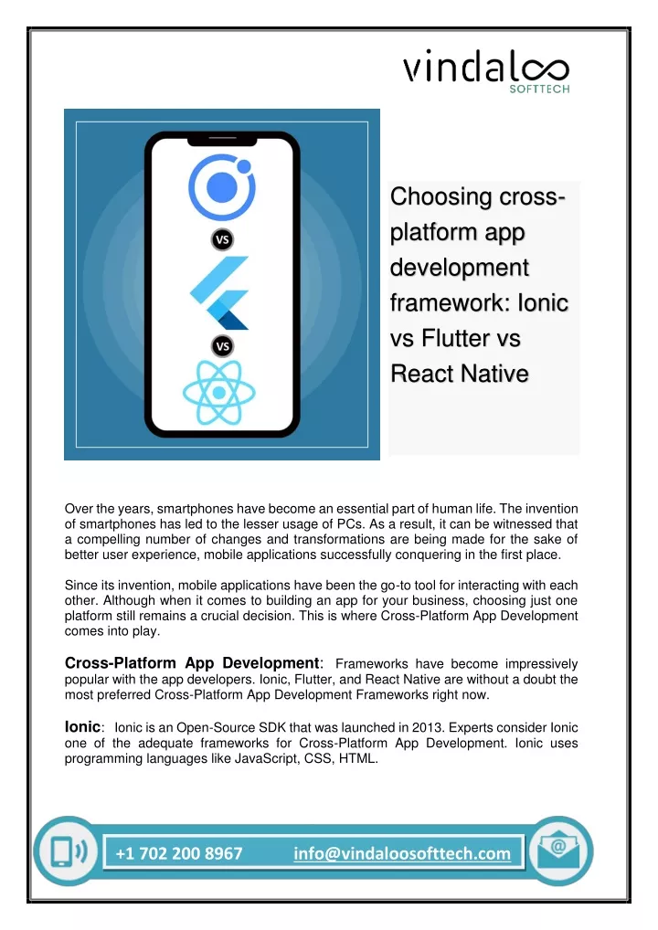 choosing cross platform app development framework