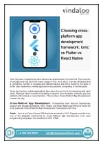 Choosing cross-platform app development framework-Ionic vs Flutter vs React Native - slide 1