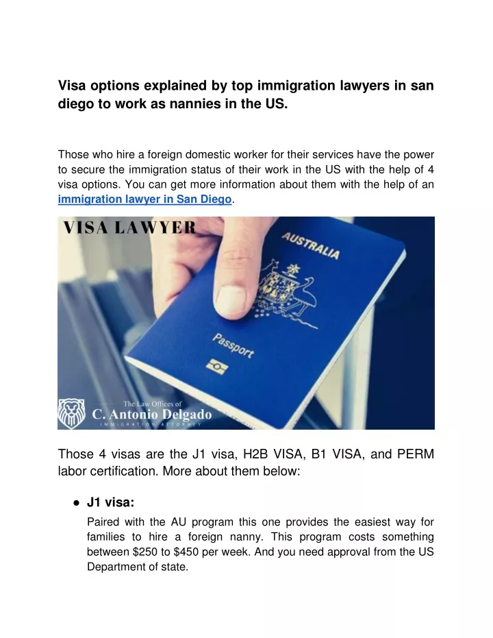 visa options explained by top immigration lawyers