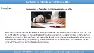 australia certificate attestation in uae