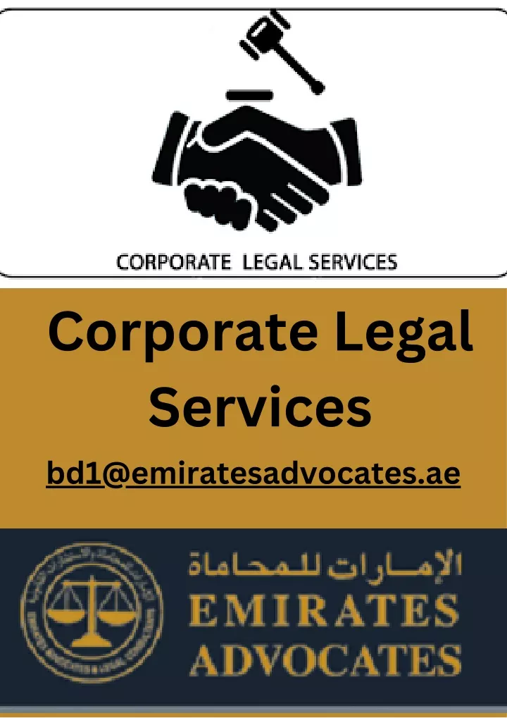 corporate legal services bd1@emiratesadvocates ae
