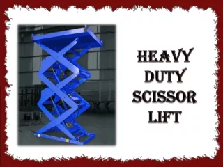 heavy duty scissor lift