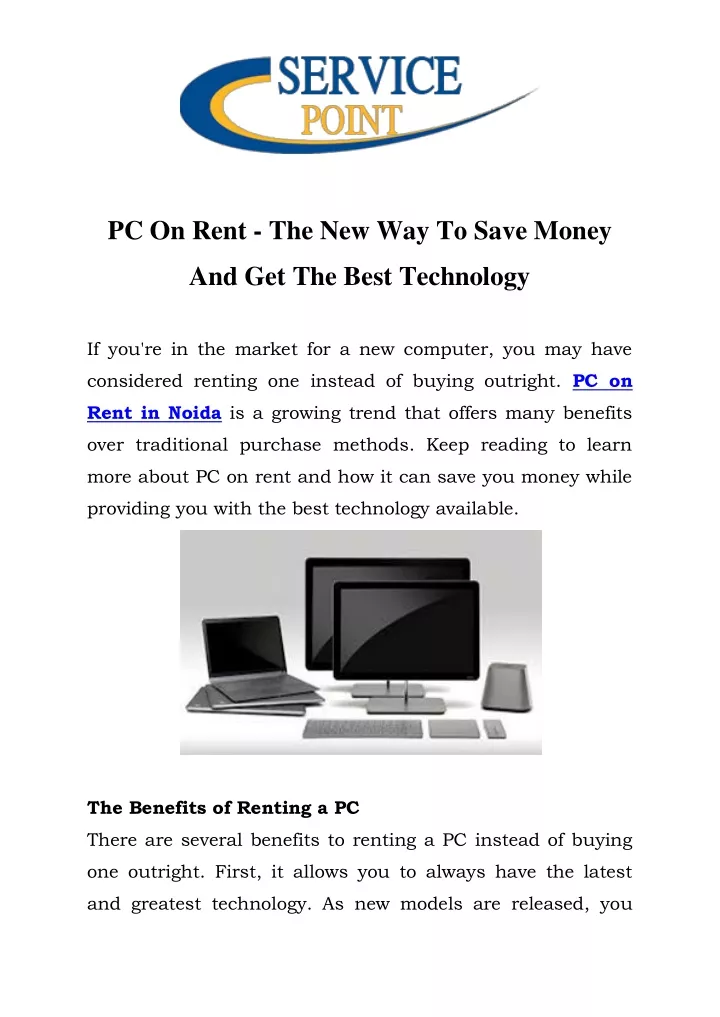 pc on rent the new way to save money