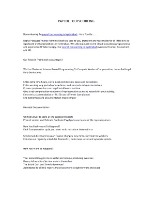 payroll outsourcing