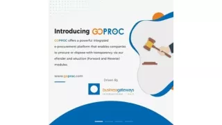 Introducing GOPROC INDIA