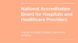 national accreditation board for hospitals and healthcare providers