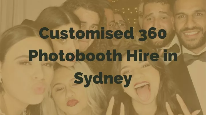 customised 360 photobooth hire in sydney