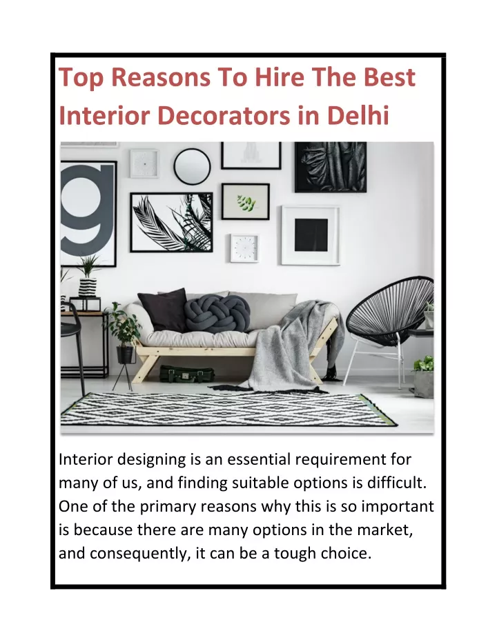 top reasons to hire the best interior decorators