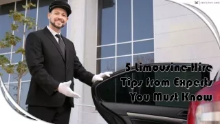 5 Limousine Hire Tips from Experts You Must Know