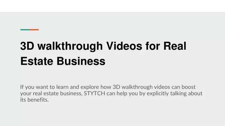 3d walkthrough videos for real estate business