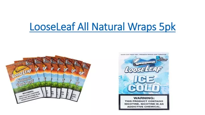 looseleaf all natural wraps 5pk looseleaf