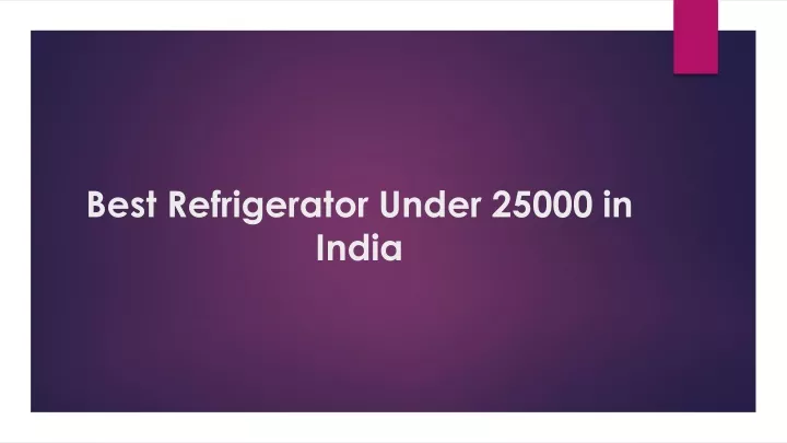 best refrigerator under 25000 in india