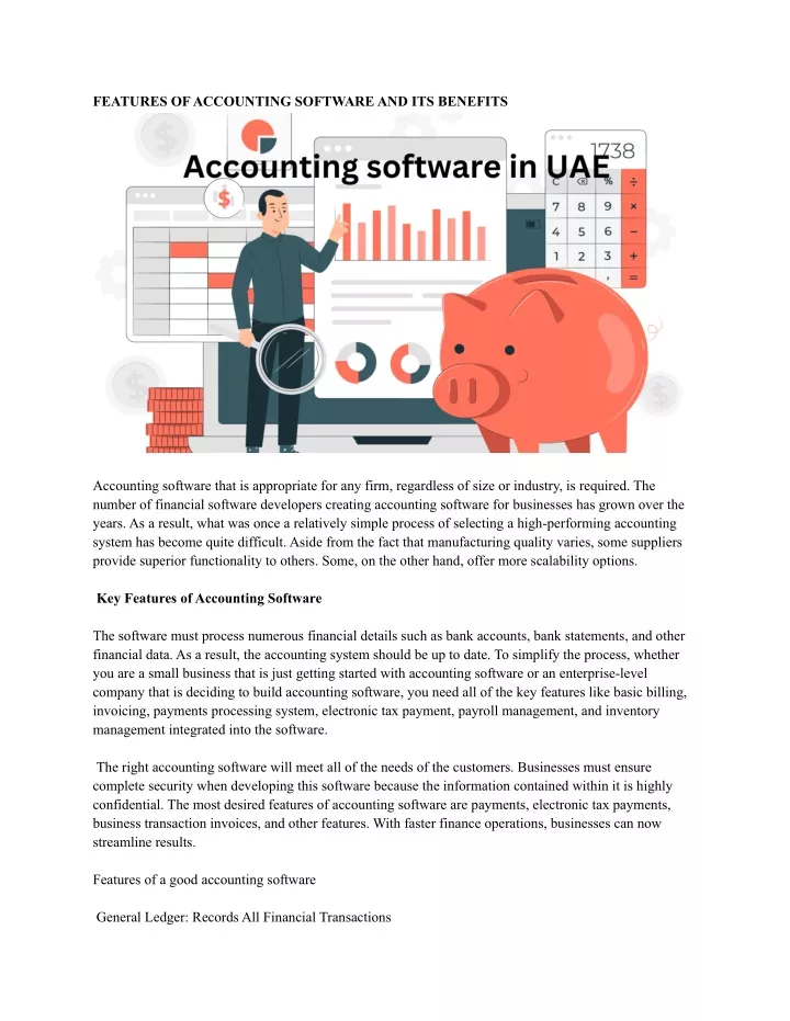 features of accounting software and its benefits