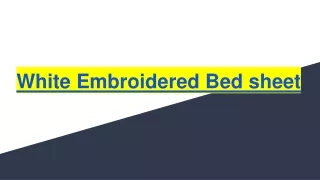 White Embroidered Bed sheet (1)