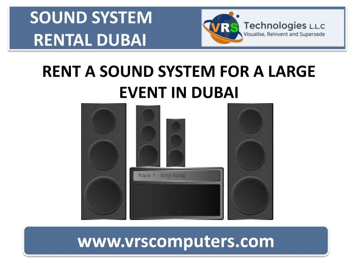 sound system rental dubai