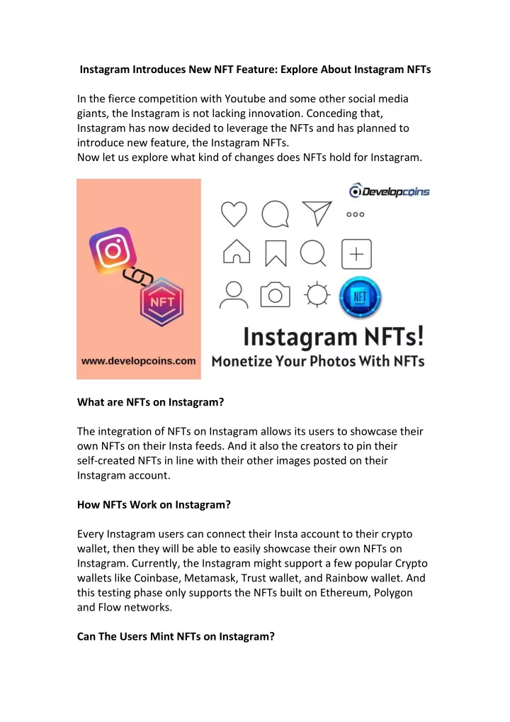 instagram introduces new nft feature explore
