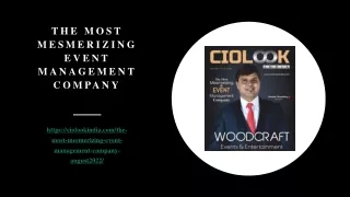 the most mesmerizing event management company