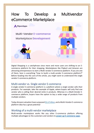 how how ecommerce marketplace ecommerce