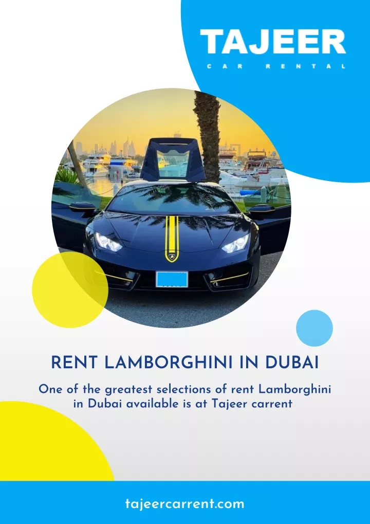 rent lamborghini in dubai