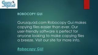 robocopy gui