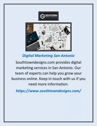 Digital Marketing San Antonio | Southtowndesigns.com