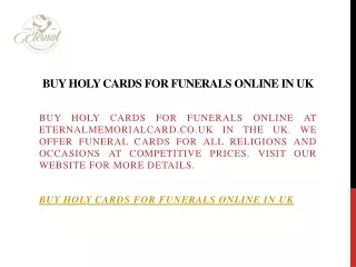 Buy Holy Cards for Funerals Online in Uk  Eternalmemorialcard.co.uk