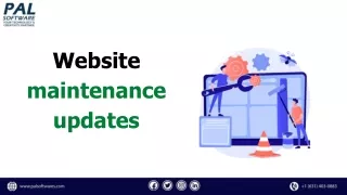 website maintenance updates