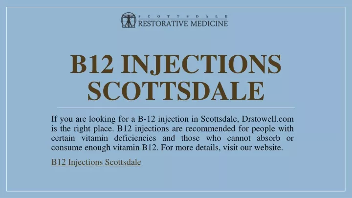 b12 injections scottsdale