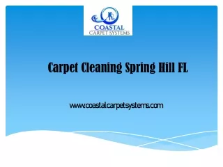 Carpet Cleaning Spring Hill FL - www.coastalcarpetsystems.com