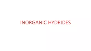 INORGANIC HYDRIDES