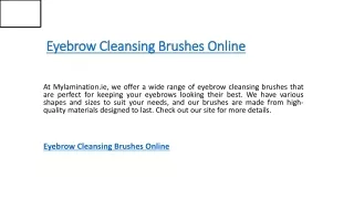 eyebrow cleansing brushes online