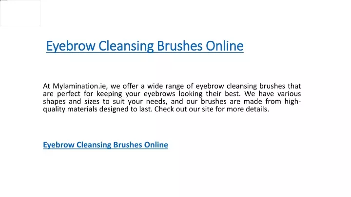 eyebrow cleansing brushes online