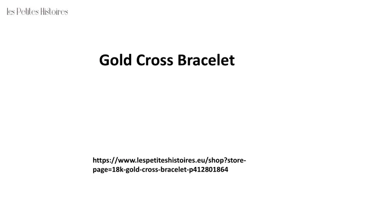 gold cross bracelet