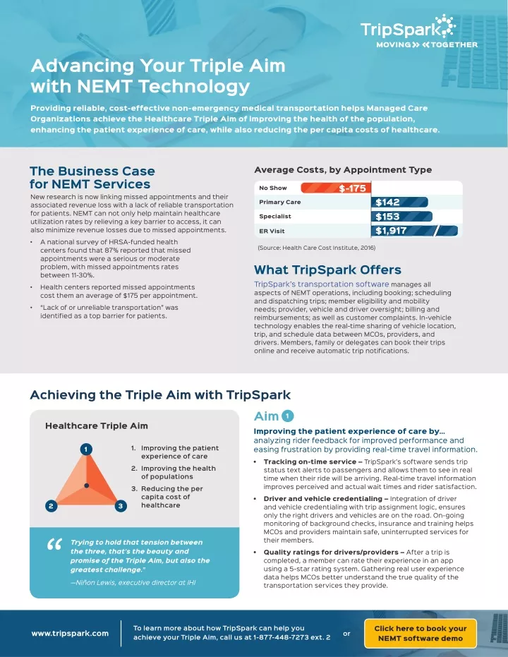 advancing your triple aim with nemt technology