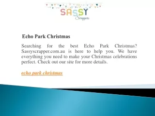 echo park christmas