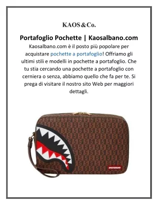 portafoglio pochette kaosalbano com kaosalbano