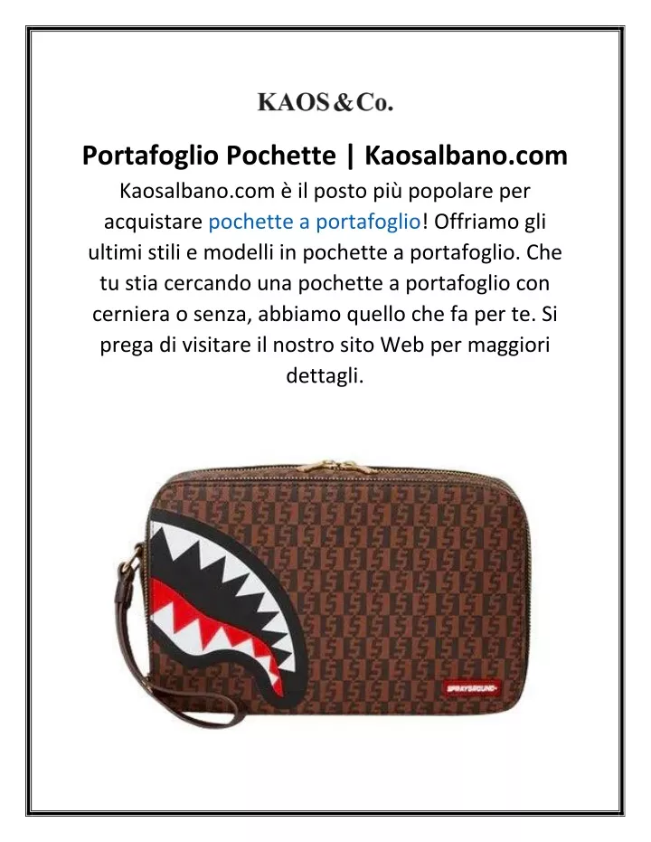 portafoglio pochette kaosalbano com kaosalbano