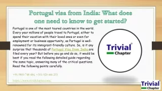 Portugal visa from India: What does one need to know to get started?