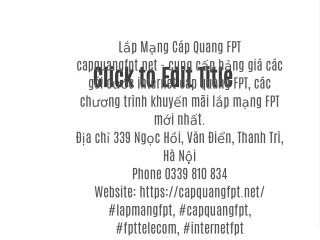 l p m ng c p quang fpt capquangfpt net cung