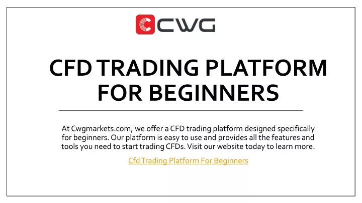 cfd trading platform for beginners