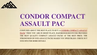 condor compact assault pac