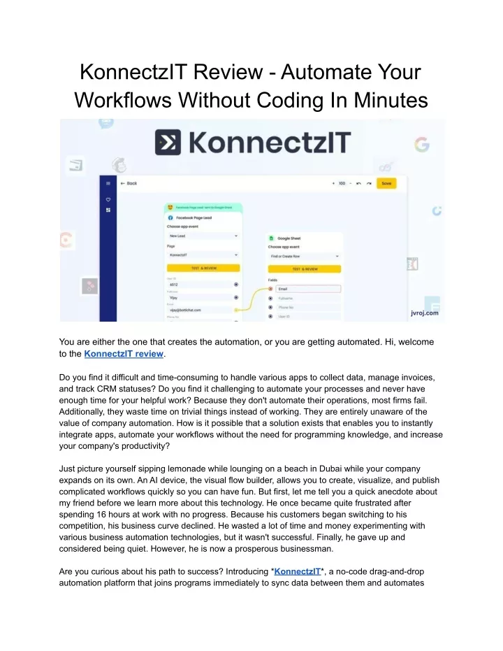 konnectzit review automate your workflows without