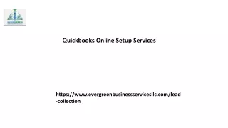Quickbooks Online Setup Services Evergreenbusinessservicesllc.com...